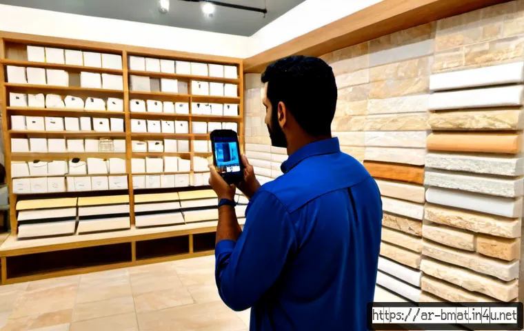 건축자재 관련 소셜미디어 채널 운영 - Photorealistic modern construction materials showroom in a Gulf Arab city, an Arab marketing profess...